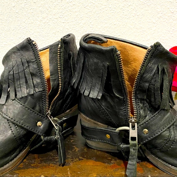 AllSaints Bonny Cuban Fringe Harness Ankle Boots (Size 6) (EU 36)🌹 - Picture 15 of 16